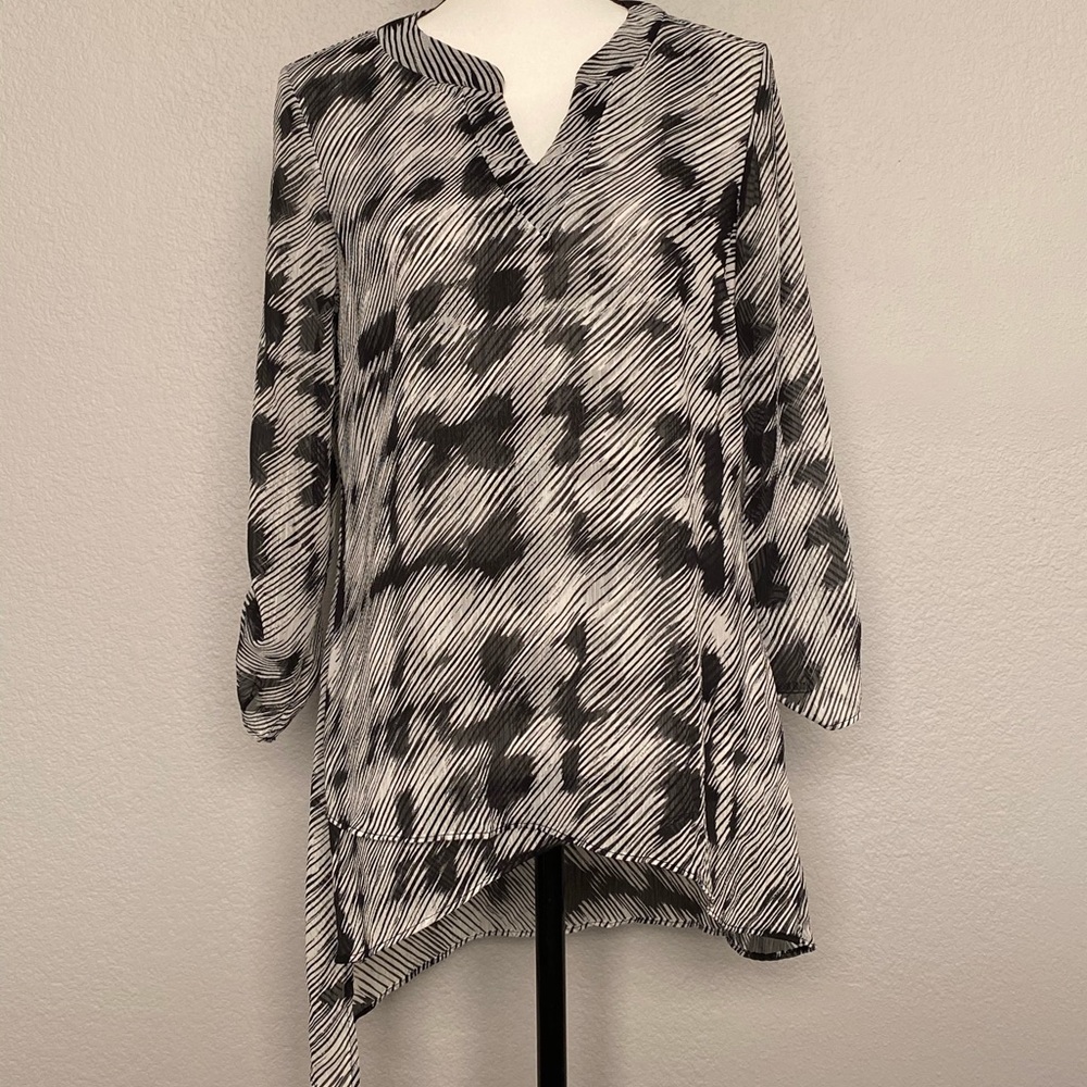 Perseption Concept Asymmetrical Blouse